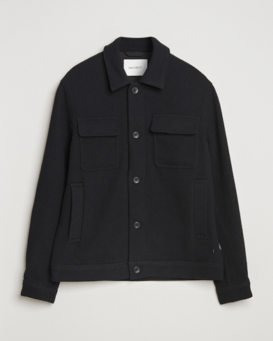 LES DEUX Nash Twill Wool Jacket Black – Musta