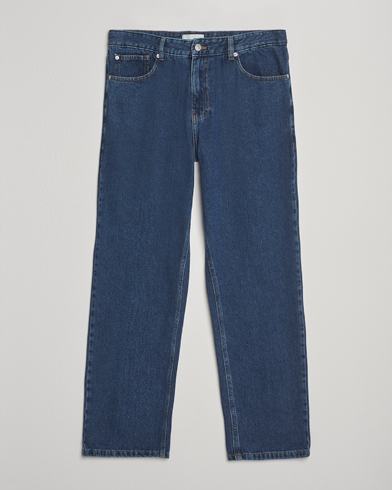 LES DEUX Ryder Washed Denim Jeans Medium Indigo Wash – Sininen