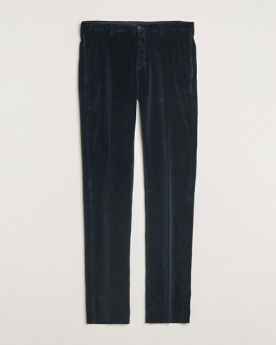 Massimo Alba Mauko Velvet Trousers Navy – Sininen