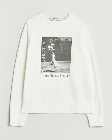 Palmes Raglan Sweatshirt White – Valkoinen