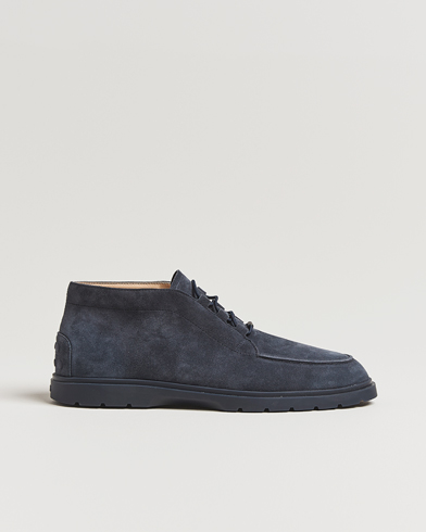 Tod's Polacco Moc Desert Boots Navy Suede – Sininen
