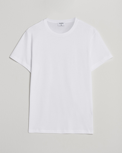 Filippa K Lightweight Cotton Crew Neck T-Shirt White – Valkoinen