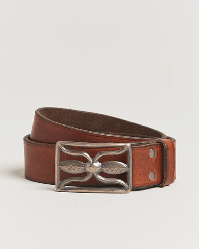 RRL Hawkins Belt Vintage Brown – Ruskea
