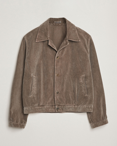 Auralee Corduroy Bomber Jacket Olive – Ruskea
