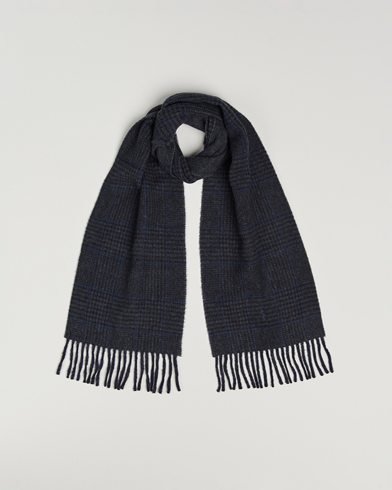 Polo Ralph Lauren Wool Blend Scarf Navy Check – Sininen
