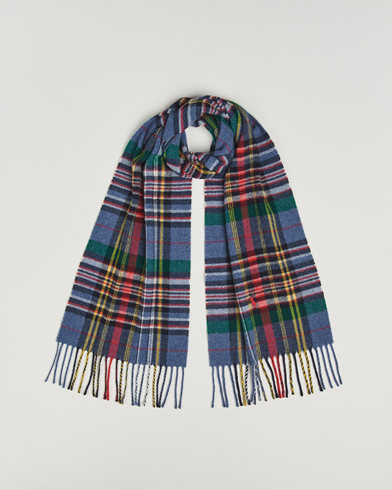 Polo Ralph Lauren Classic Wool Scarf Blue Multi – Monivärinen