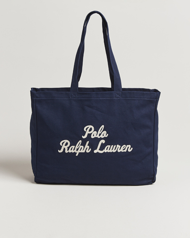 Polo Ralph Lauren Canvas Logo Tote Bag Newport Navy – Sininen