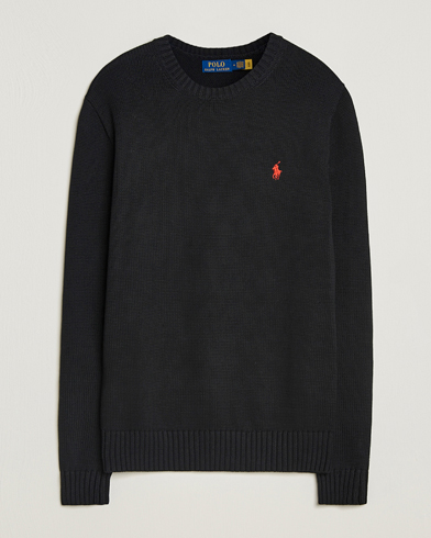 Polo Ralph Lauren Cotton Crew Neck Sweater Polo Black – Musta