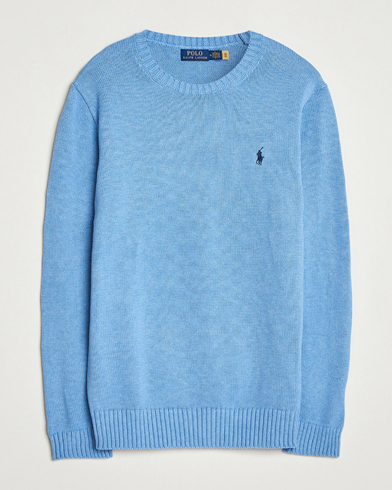 Polo Ralph Lauren Cotton Crew Neck Sweater Soft Royal Heather – Sininen