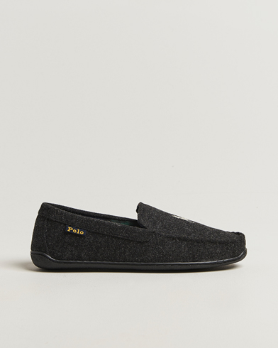 Polo Ralph Lauren Brenan Wool Slipper Black/Cream – Musta