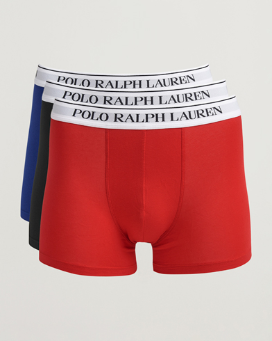 Polo Ralph Lauren 3-Pack Trunk RL Red/Heritage Royal/Black – Musta