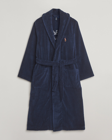 Polo Ralph Lauren Cotton Terry Logo Robe Cruise Navy – Sininen