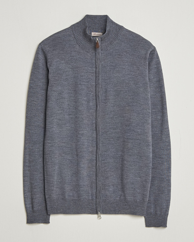 Stenströms Merino Full Zip Grey – Harmaa