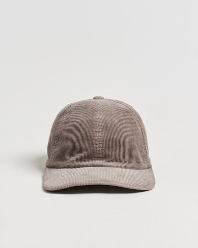 Sunspel Corduroy Cap Bark – Ruskea
