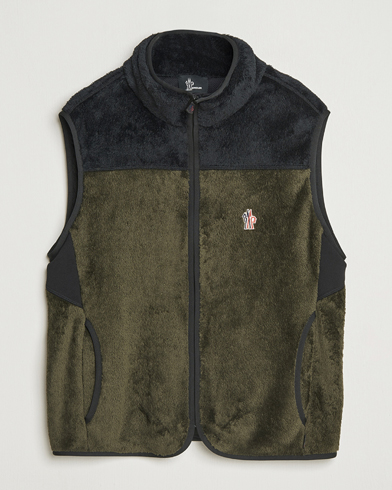 Moncler Grenoble Insulated Fleece Vest Forest Green – Vihreä