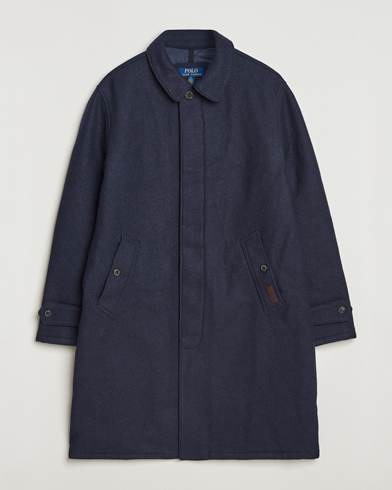 Polo Ralph Lauren Heritage Twill Wool Coat Collection Navy – Sininen