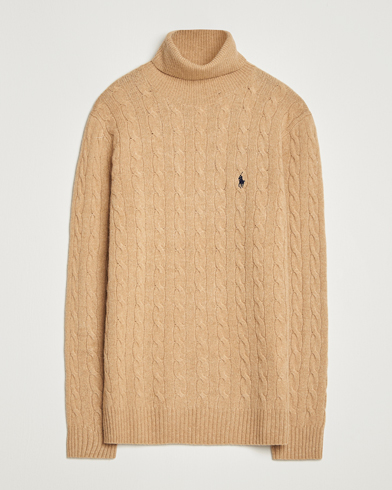 Polo Ralph Lauren Wool/Cashmere Rollneck Camel Melange – Beige