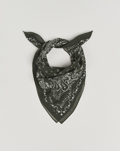 Drake's Paisley Bandana Dark Green – Vihreä