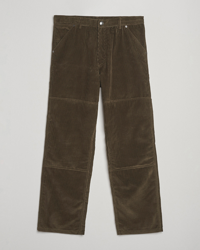 Moncler Corduroy Drawstring Trousers Military – Vihreä