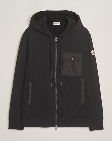 Moncler Full Zip Hoodie Black – Musta