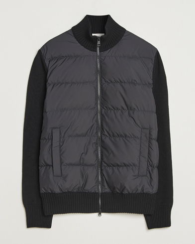 Moncler Padded Zip Cardigan Black – Musta