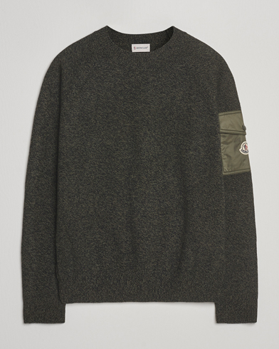 Moncler Wool Crew Neck Military – Vihreä