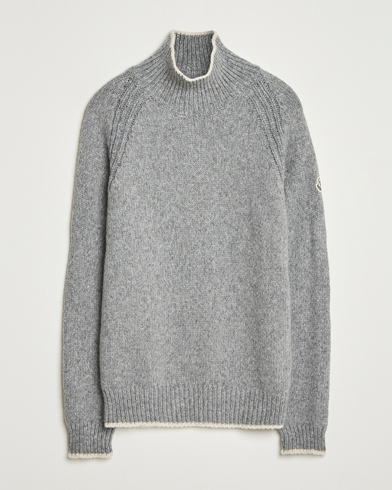 Moncler Wool Turtleneck Grey Melange – Harmaa