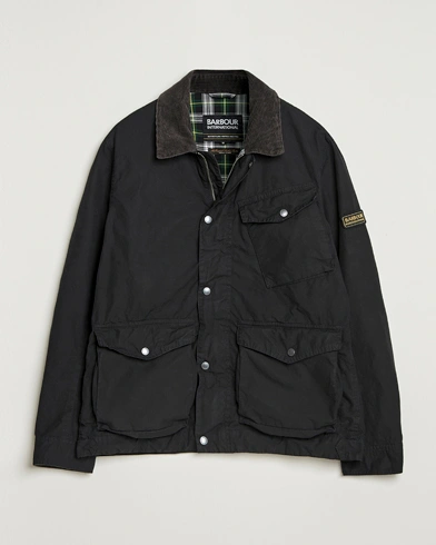 Barbour International Drifter Washed Wax Jacket Black – Musta