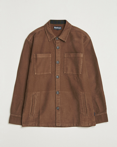 Barbour Lifestyle Regular Moleskin Overshirt Dark Sand – Ruskea