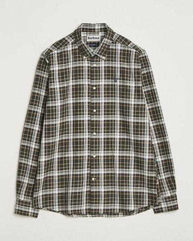 Barbour Lifestyle Mosswood Checked Shirt Olive – Vihreä