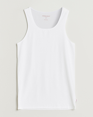 Derek Rose Pima Cotton Tank Top White – Valkoinen