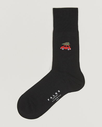 Falke Airport Christmas Car Sock Black – Musta