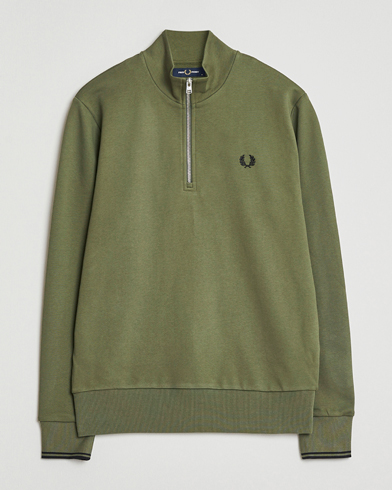 Fred Perry Half Zip Sweatshirt Night Green – Vihreä