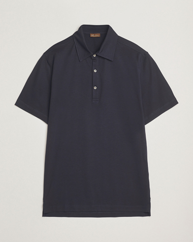 Stenströms Supima Cotton Polo Shirt Navy – Sininen