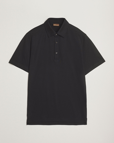Stenströms Supima Cotton Polo Shirt Black – Musta