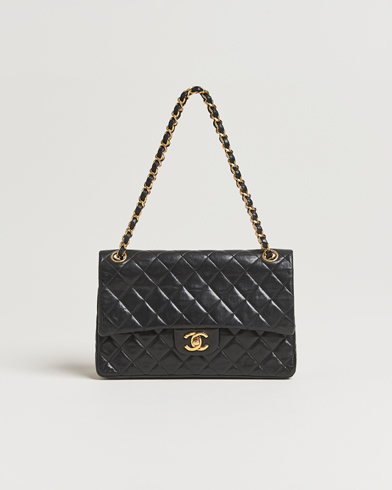 Chanel Pre-Owned Classic Double Flap Medium Lambskin Black – Musta