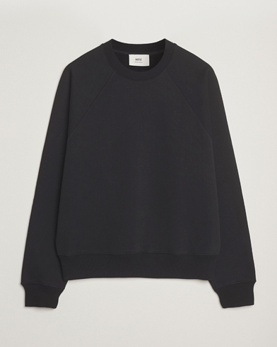 AMI Tonal Heart Logo Sweatshirt Black – Musta