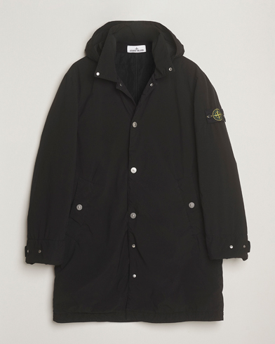 Stone Island Light Compact Padded Hood Coat Black – Musta
