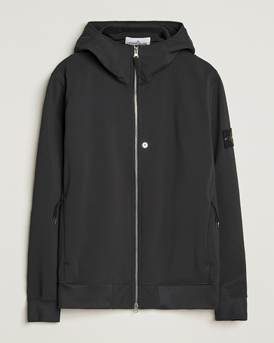 Stone Island Soft Shell Re-Dyed Lined Hood Jacket Black – Musta