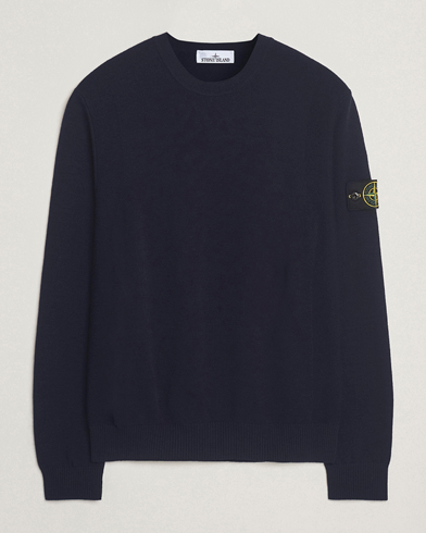 Stone Island Stretch Wool Knitted Jumper Navy – Sininen