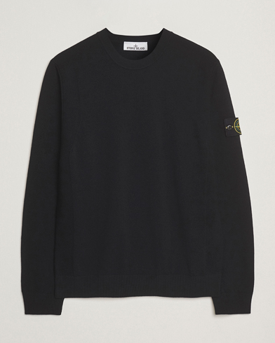 Stone Island Stretch Wool Knitted Jumper Black – Musta
