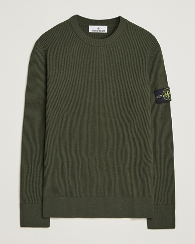Stone Island Full Rib Crewneck Military Green – Vihreä