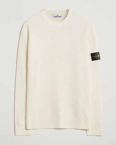 Stone Island Full Rib Crewneck Ivory – Valkoinen