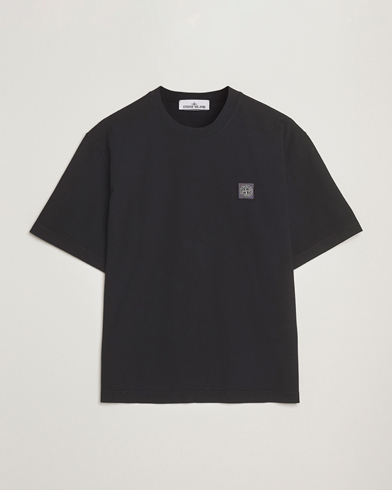 Stone Island Combed Organic Cotton T-Shirt Black – Musta