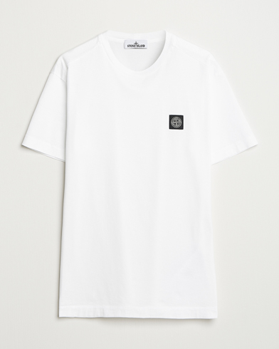 Stone Island Garment Dyed Cotton Jersey T-Shirt White – Valkoinen