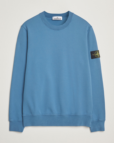 Stone Island Garment Dyed Fleece Sweatshirt Blue Acciaio – Sininen