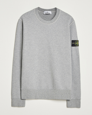 Stone Island Garment Dyed Fleece Sweatshirt Grey Melange – Harmaa
