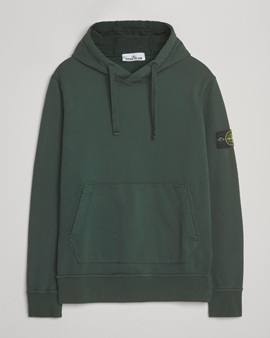 Stone Island Garment Dyed Fleece Hood Juniper – Vihreä