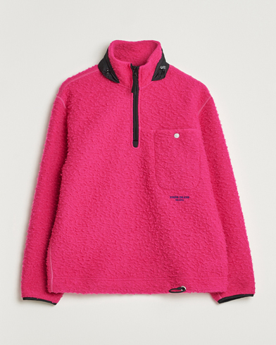 Stone Island Marina Ratteen Wool Half-Zip Fuxia – Vaaleanpunainen