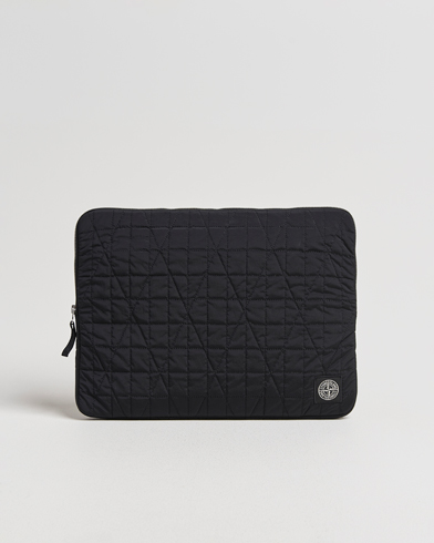 Stone Island Quilted Nylon Metal Laptop Case Black – Musta